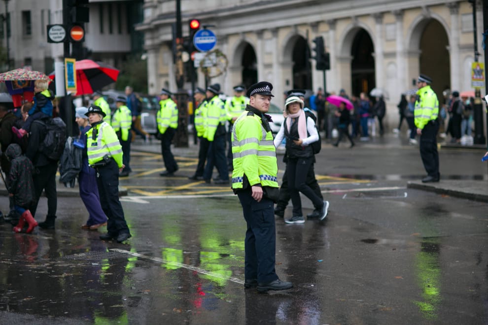 Police boots shop uk